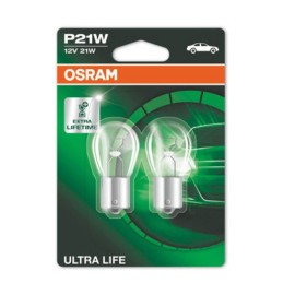 Set 10 becuri 12V P21W ultra life Osram