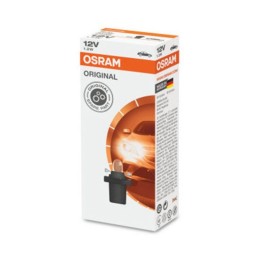 Set 10 becuri bord B8.5D soclu negru 12V 1.2W Osram