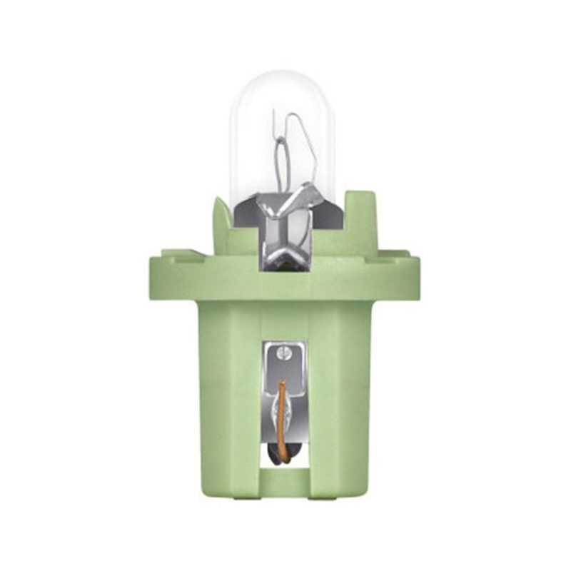 Set 10 becuri bord Bx8.5D soclu verde deschis 12V 2W Osram