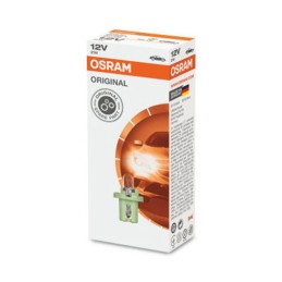 Set 10 becuri bord Bx8.5D soclu verde deschis 12V 2W Osram