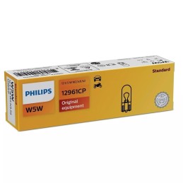 Set 10 becuri fara soclu W5W 12V Philips