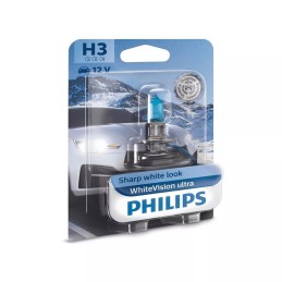 Bec proiector H3 12V white vision ultra blister Philips