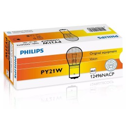 Set 10 becuri semnalizare Py21W 12V Philips