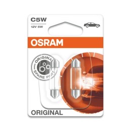 Set 2 becuri 12V C5W original blister Osram