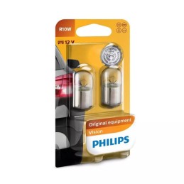 Set 2 becuri auxiliare R10W 12V blister vision Philips