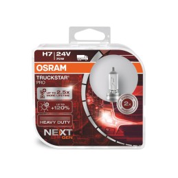 Set 2 becuri camion 24V H7 70 W truckstar pro +120% nextgen Osram