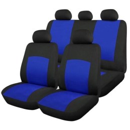 Set 9 bucati huse scaune auto Oxford albastru