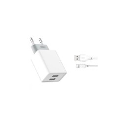Incarcator retea USB Quick Charge QC3.0 18W cu cablu compatibil Lighting / Iphone