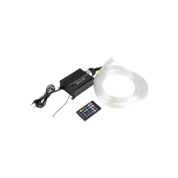 Kit fibra optica plafon instelat LED RGB cu telecomanda, 295 fire, 3m 12V