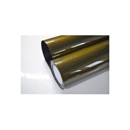 Rola folie carbon auriu 9D Premium 1,5mx16.8m