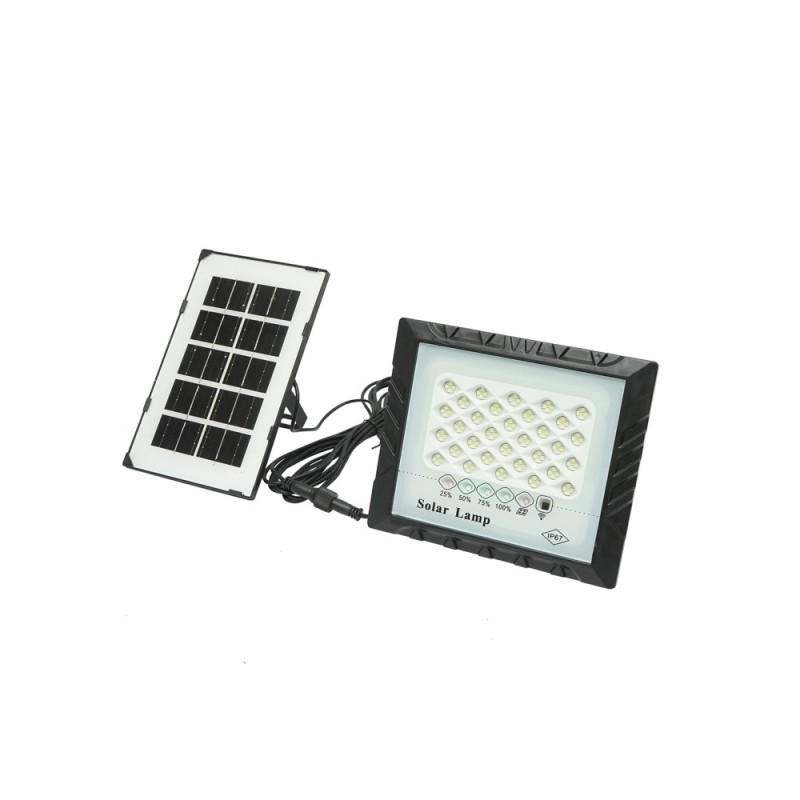 Proiector led de 25W cu panou solar 3W, baterie 4000mAh si telecomanda IP67 Breckner Germany