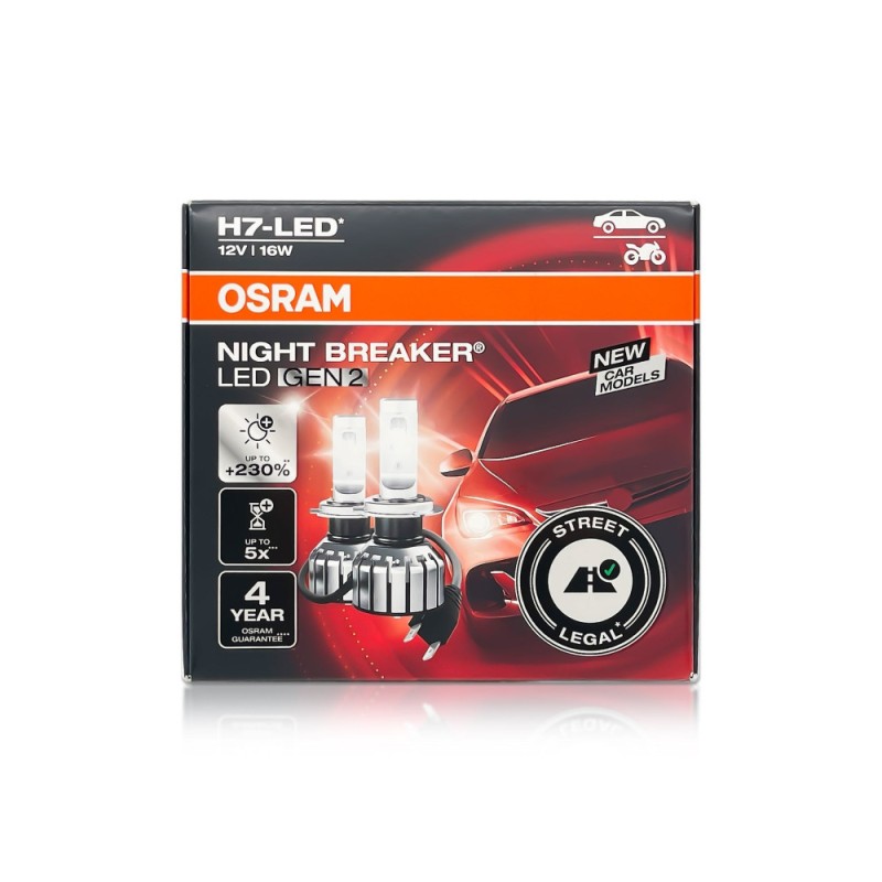 Bec Led Osram H7 Night Breaker Omologat RAR