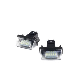 Set 2 lampi LED numar compatibil Citroen 7601