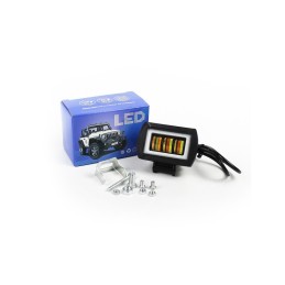 Proiector LED cu angel eyes DRL alb 1000lm