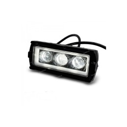 Proiector LED cu angel eyes DRL alb 1000lm