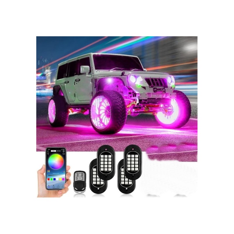 Kit Lumini submasina RGB ROCK LIGHT 4 module Kit Lumini submasina RGB ROCK LIGHT 4 module
