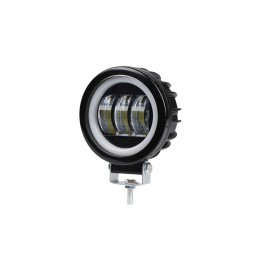 Proiector LED cu Angel Eyes DRL lumina alba 30W