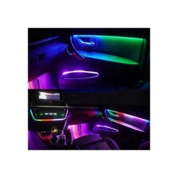 Set 21 lumini ambientale LED RGB cu aplicatie BTT 12V