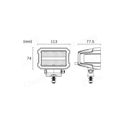 Proiector LED cu lumina de zi LED 45W combo 12V-24V Proiector LED cu lumina de zi LED 45W combo 12V-24V