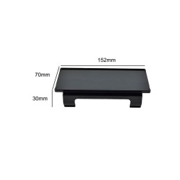 Capac proiector negru pentru LED bar dublu 15,2x7x3cm