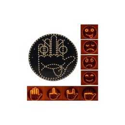 Panou LED tip emoticon zambaret cu afisaje personalizabile Panou LED tip emoticon zambaret cu afisaje personalizabile