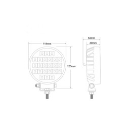 Proiector LED Profesional 36W ,24 Led Chip, 3240 Lm, 7000K