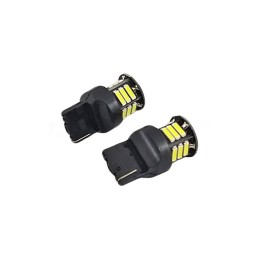 Set 2 becuri o faza T.V. BA15S 21SMD 12V 300 lumen lumina galbena