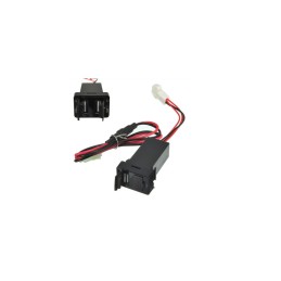 Mufa USB 12-24V pentru bord cu capac din cauciuc