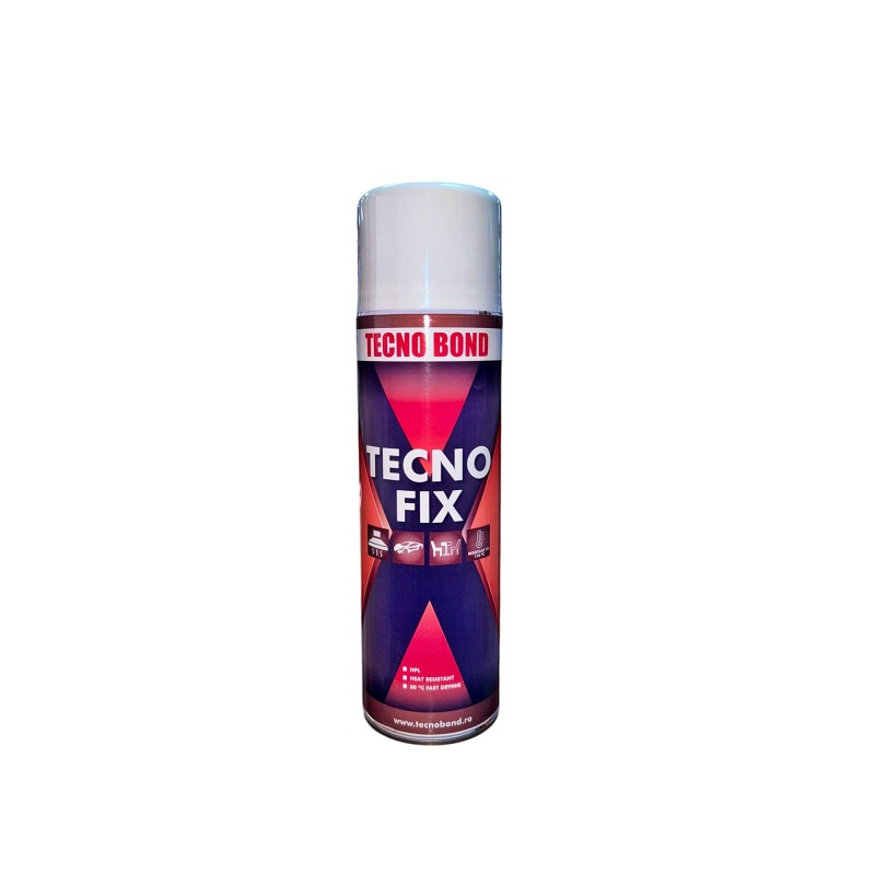 Spray adeziv TecnoFix de contact termorezistent 110° pentru tapiterie 500ml