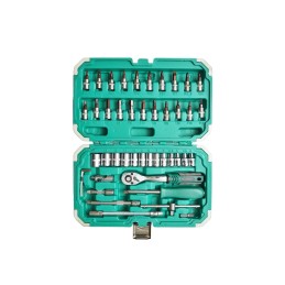 Trusa chei tubulare, torx, hex cu clichet 46 piese