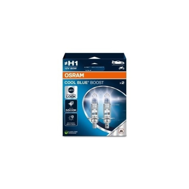 Set bec Osram H1Cool blue Intense 100% 12V 55W