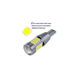 Bec T15 27SMD 3030 12V Canbus 800 lumen lumina alba