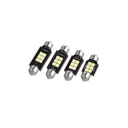 Bec sofit 36mm 6SMD 3030 12V Canbus 300 lumen lumina alba