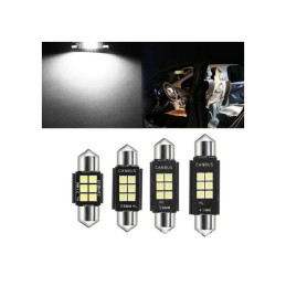 Bec sofit 36mm 6SMD 3030 12V Canbus 300 lumen lumina alba