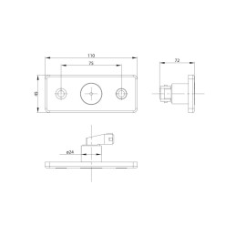 Lampa gabarit 110x45, LED, galbena, 12-36V, Fristom