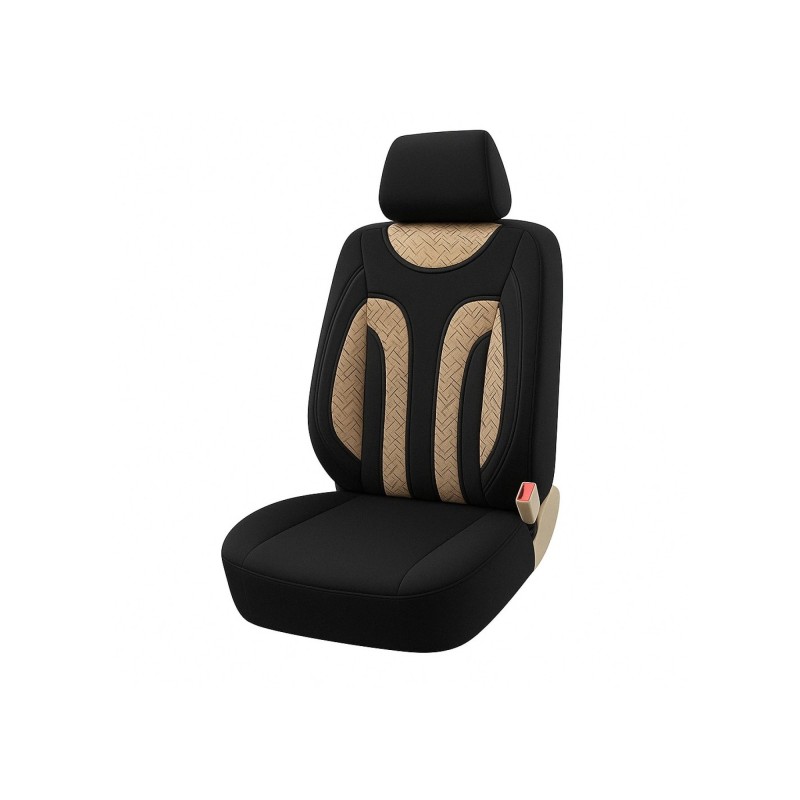 Set 2 huse scaun auto universale pentru fata culoare negru cu rosu