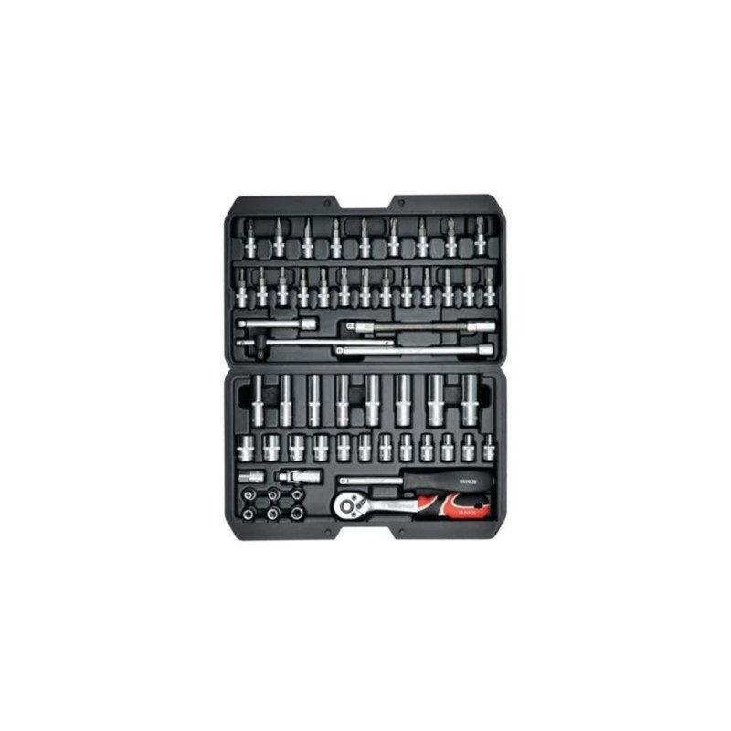 Trusa chei tubulare cu biti 1/4 inch 56 piese