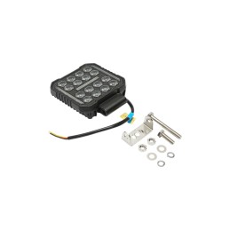 Proiector patrat LED cu DRL 9-80V alb-galben