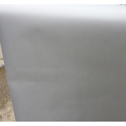 Rola folie carbon 3D argintie latime 1.27m x 30m