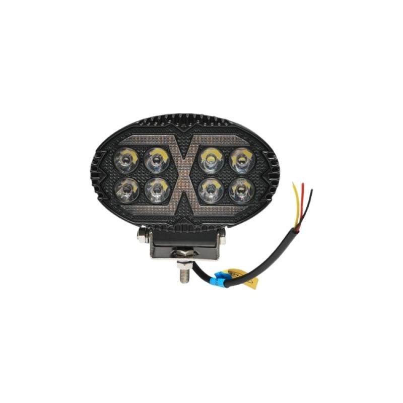 Proiector oval LED cu DRL 9-80V 24W carcasa aluminiu IP67 Proiector oval LED cu DRL 9-80V 24W carcasa aluminiu IP67