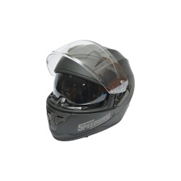 Casca moto negru mat cu viziera transparenta si ochelari de soare, marimea XL Arcane II