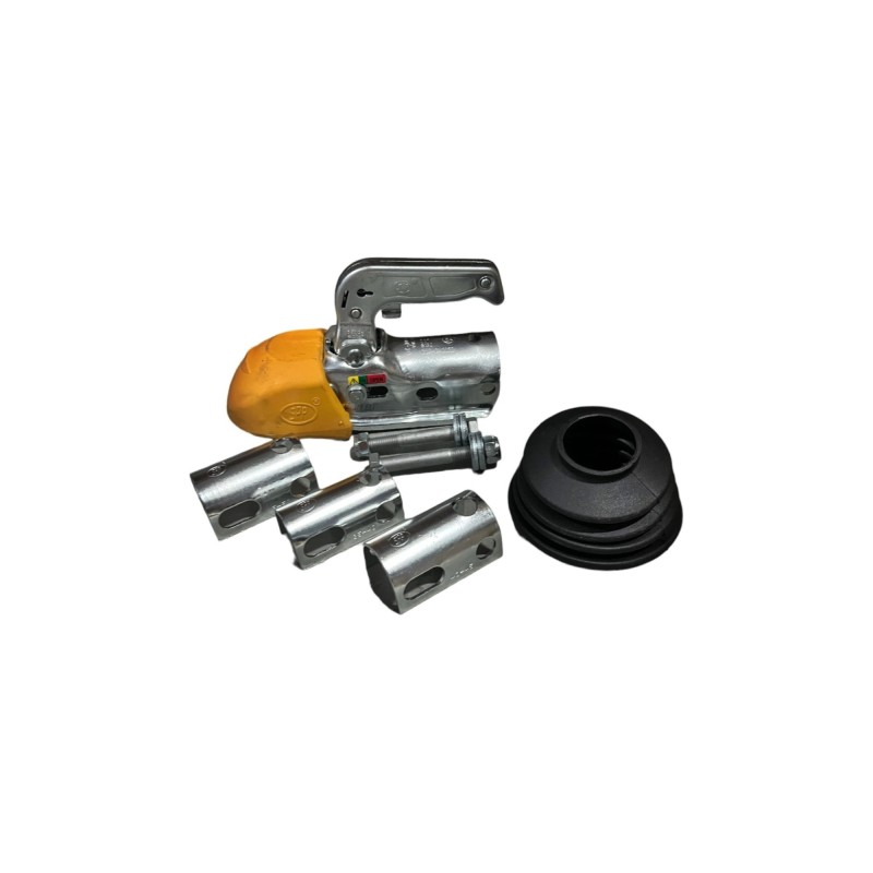 Set cupla remorca cu 3 adaptoare, suruburi, manson si protectie bara Set cupla remorca cu 3 adaptoare, suruburi, manson si protectie bara