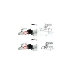 Set cupla remorca cu 3 adaptoare si suruburi
