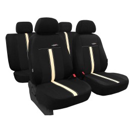 Set huse scaune auto Pok-Ter GTR piele ecologica negru - bej