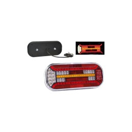 Lampa spate 302x130, LED, 6 functii, stanga, ceata, Fristom