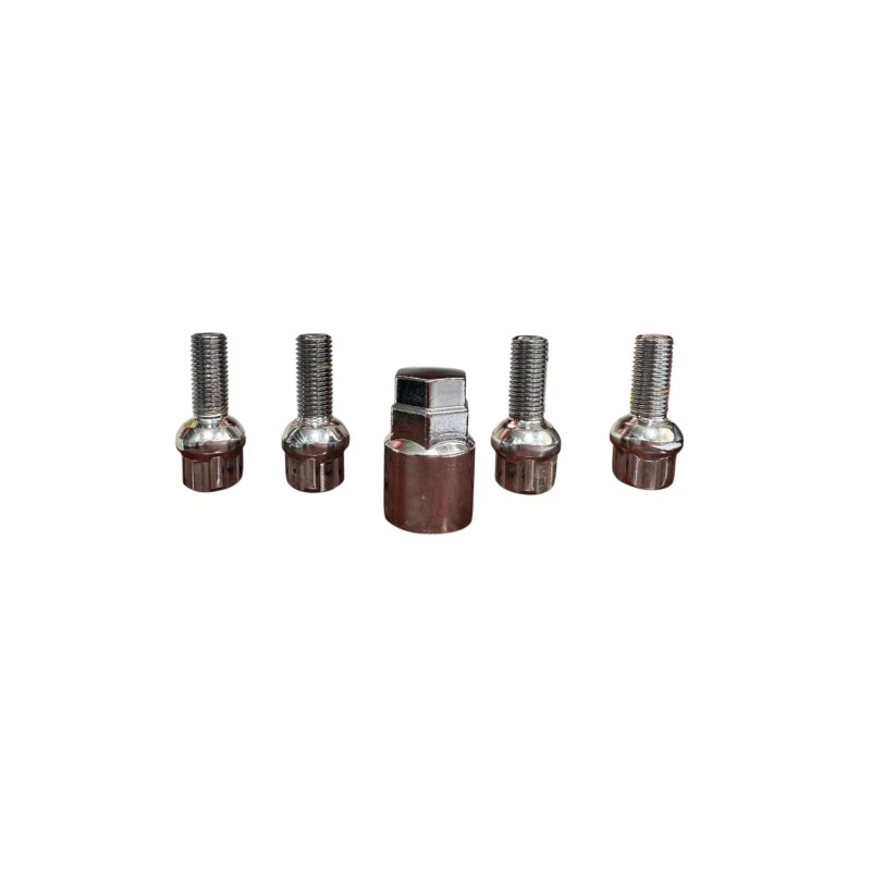 Set 4 prezoane antifurt M12x1.5 con rotund si cheie Set 4 prezoane antifurt M12x1.5 con rotund si cheie