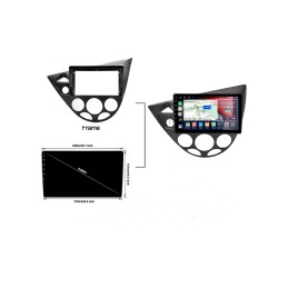 Rama Navigatie 9Inch cu cablaj Ford Focus I 1998 - 2005 Rama Navigatie 9Inch cu cablaj Ford Focus I 1998 - 2005