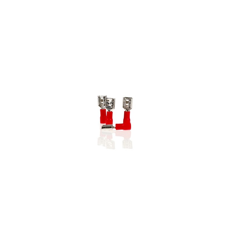 PAPUC ELECTRIC AUTO IZOLAT ROSU TIP TATA 6.3mm - SET 10