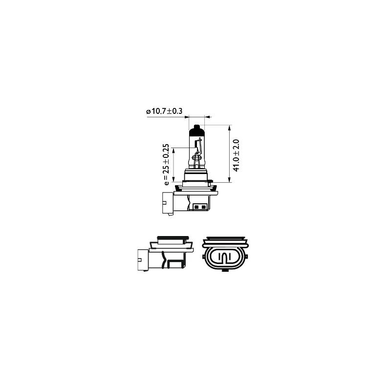 BEC FAR H11 12V 55W VISION (blister) PHILIPS