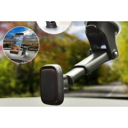 SUPORT TELEFON AUTO MAGNETIC CU FIXARE PE BORD/PARBRIZ CU VENTUZA